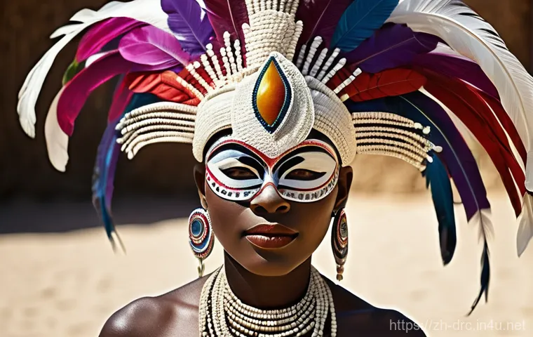 콩고 전통 장인과 공예품 - **A masterfully crafted Congolese ancestral wood carving**, depicting a serene yet powerful human fi...